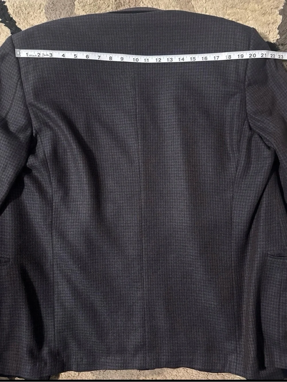 Ermenegildo Zegna Charcoal Patterned Sport Coat